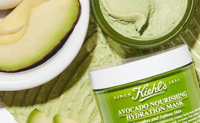 Mặt nạ phục hồi da mỏng yếu sau peel Kiehl’s Avocado Nourishing Hydrating Mask 100ml.