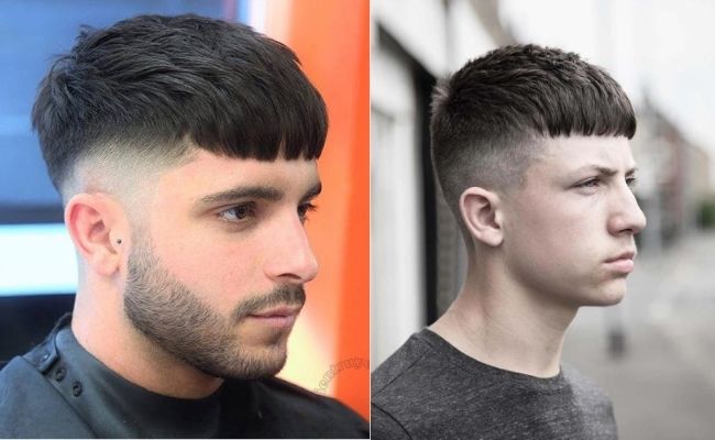 Tóc mái ngố dễ thương phù hợp với bạn nam mặt dài