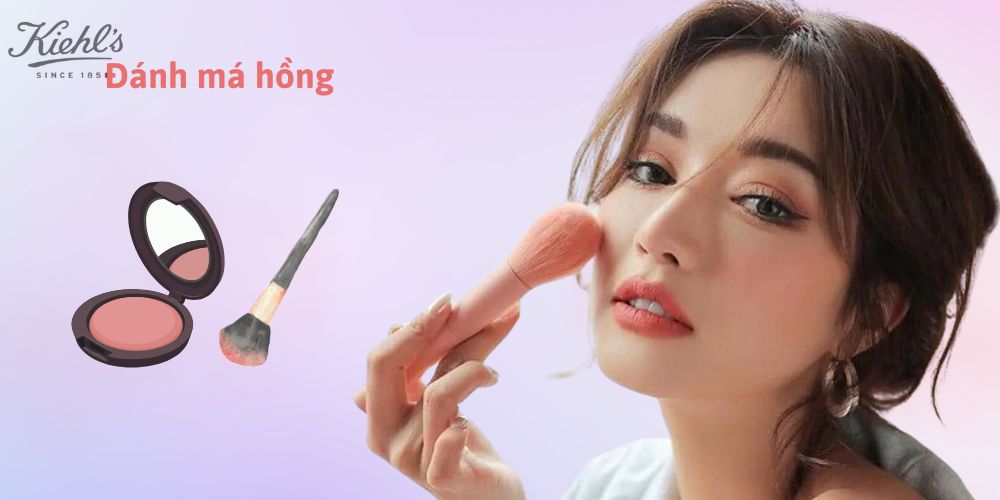 Hướng dẫn các bước makeup tone hồng cơ bản