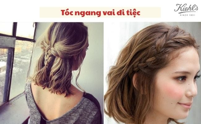 Tóc ngang vai đi tiệc