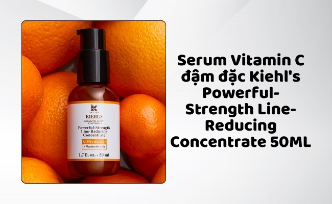 Powerful-Strength Line-Reducing Concentrate Serum Vitamin C Cho Da Dầu Mụn Kiehl's Powerful-Strength Line-Reducing Concentrate 50 ML