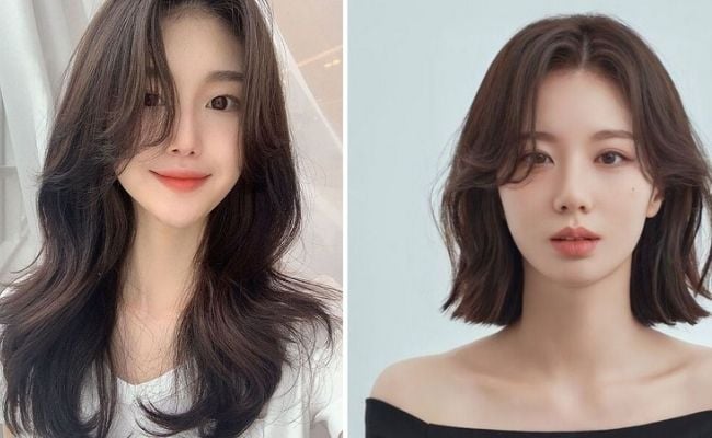 kiểu tóc mái cho mặt dài