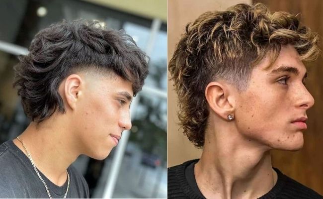 Tóc layer mullet nam phong cách