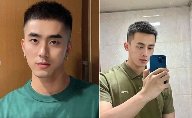 Kiểu tóc ngắn nam mặt dài gầy truyền thống