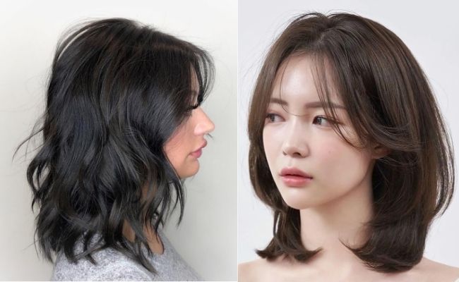 Kiểu tóc lob uốn đuôi