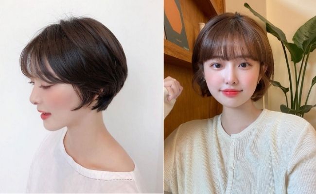 Tóc bob ngắn cho mặt tròn giúp thon gọn gương mặt