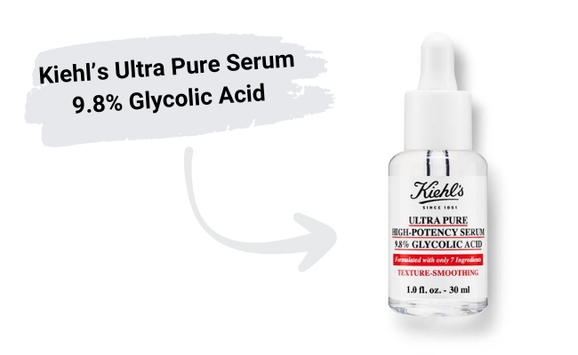Tinh chỉnh kết cấu da tối ưu với dưỡng chất dưỡng da Kiehl’s Ultra Pure Serum 9.8% Glycolic Acid