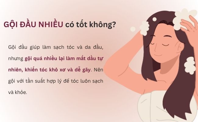 Gội đầu nhiều có tốt không?