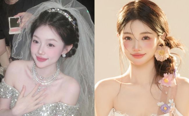 Kiểu tóc cô dâu đẹp, xu hướng, phù hợp với từng gương mặt