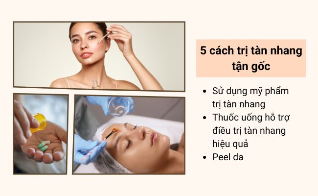 Điều trị tàn nhang bằng mỹ phẩm