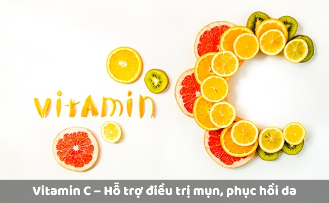 Vitamin C – Hỗ trợ điều trị mụn, phục hồi da