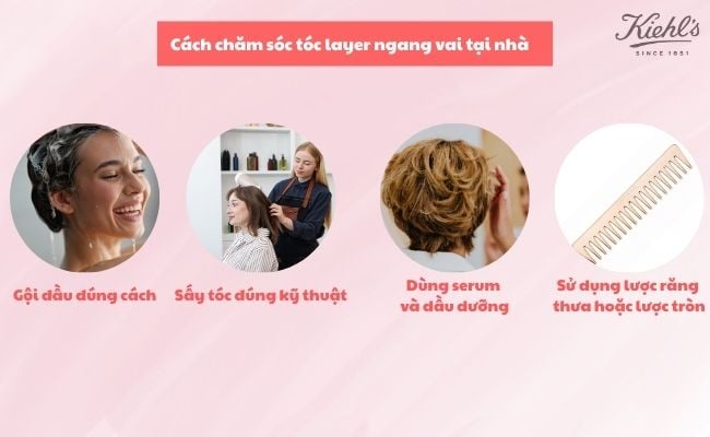 Cách chăm sóc tóc layer ngang vai tại nhà