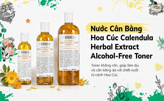 TOP 10 toner cho da nhạy cảm tốt nhất từ Kiehl’s