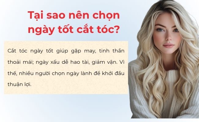 Tại sao nên chọn ngày tốt cắt tóc?
