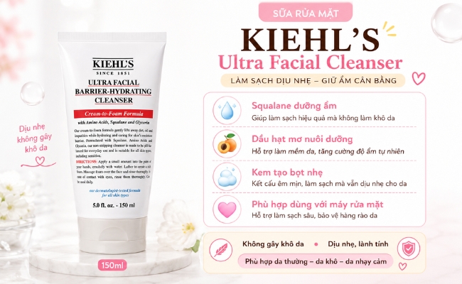 Sữa rửa mặt Kiehl's Ultra Facial Cleanser