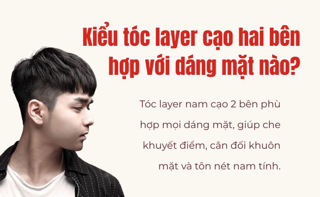 Kiểu tóc layer cạo hai bên hợp với dáng mặt nào?