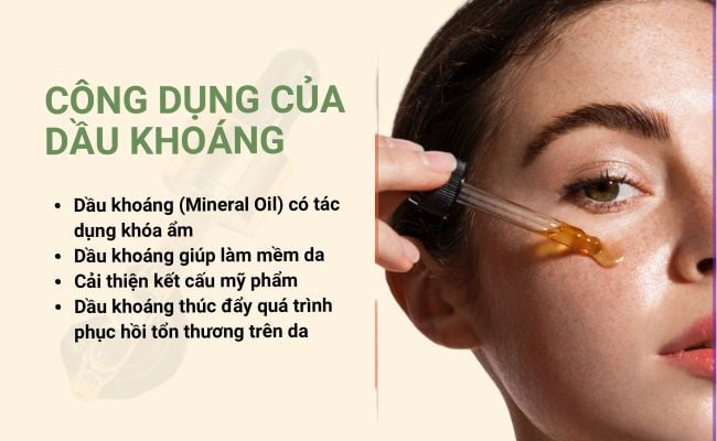 Công dụng của dầu khoáng mỹ phẩm đối với làn da 1