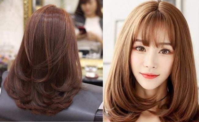 Tóc xoăn chữ C tạo hiệu ứng tóc dày