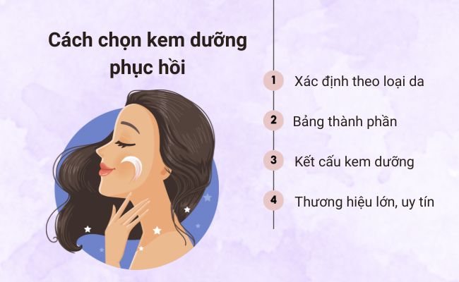 Cách chọn kem dưỡng phục hồi phù hợp cho từng loại da
