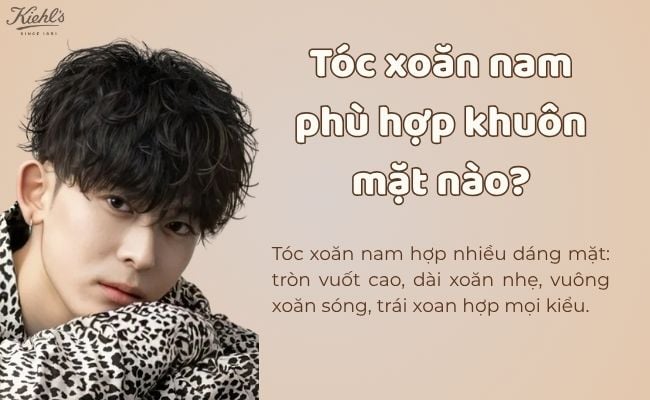 Tóc xoăn nam phù hợp khuôn mặt nào?