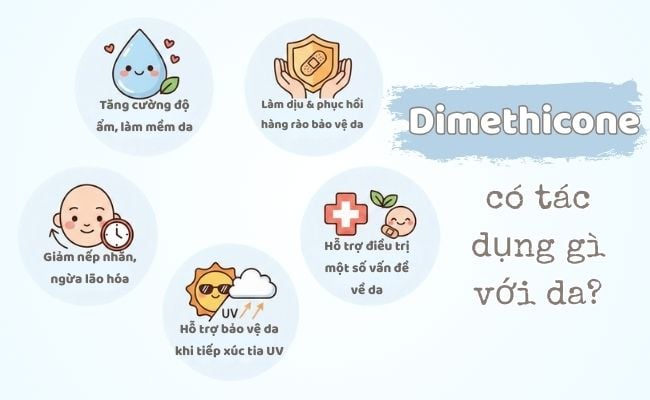 Dimethicone có tác dụng gì với da?