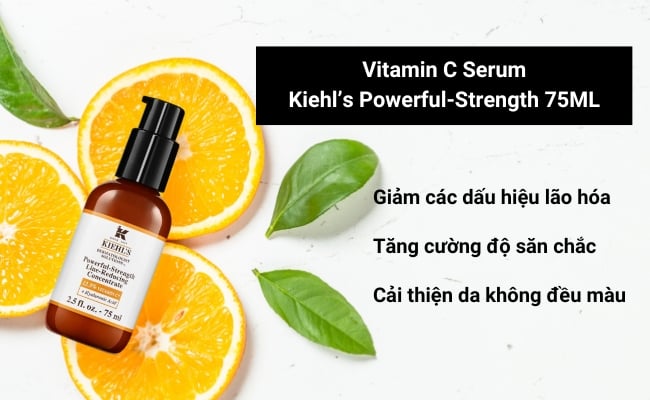 Tinh chất Vitamin C đậm đặc Kiehl's Powerful-Strength Line-Reducing Concentrate