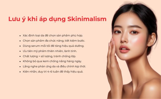 Một số lưu ý khi áp dụng skincare tối giản (Skinimalism)
