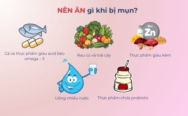 Nên ăn gì khi bị mụn?