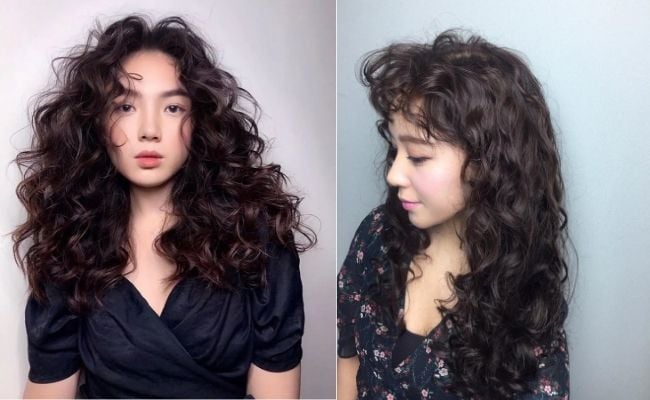 Tóc uốn xoăn xù mì nữ tính