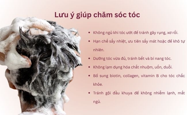 Một số lưu ý giúp chăm sóc tóc khỏe đẹp mỗi ngày