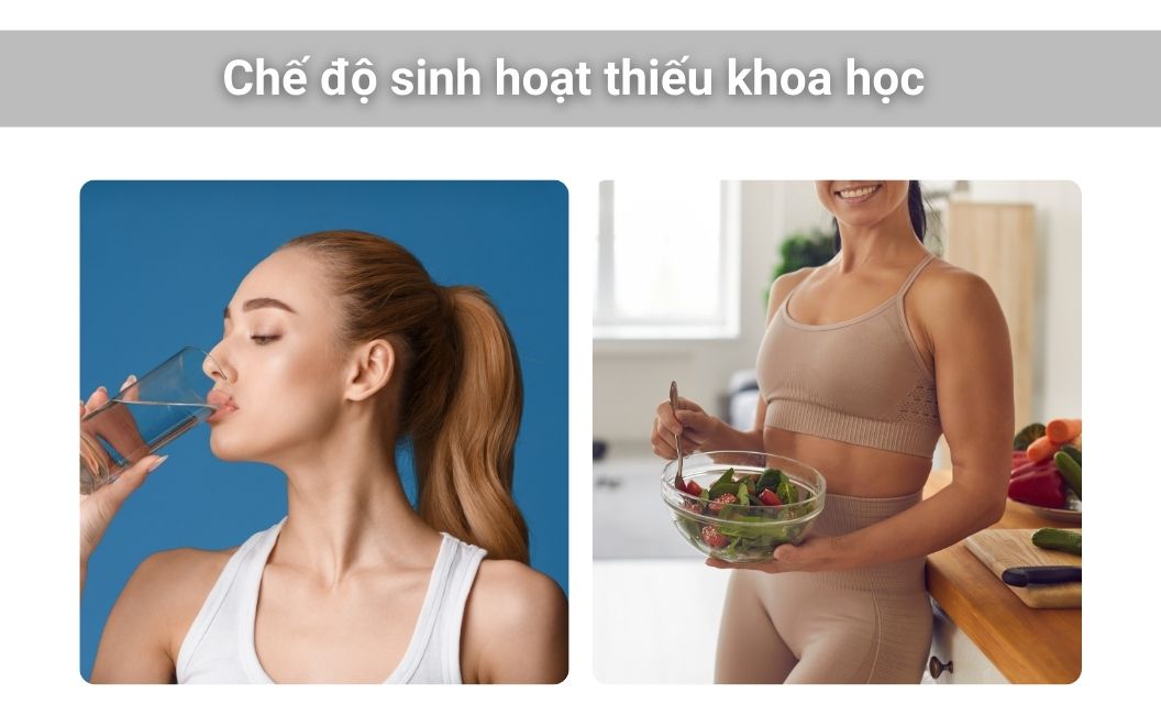 Sinh hoạt ăn uống điều độ giúp cải thiện làn da