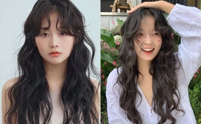 Tóc xoăn lơi ombre phong cách