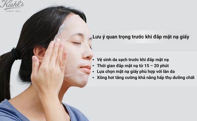 Lưu ý cần nhớ trước khi mặt nạ giấy