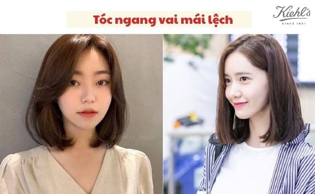 Tóc ngang vai mái lệch