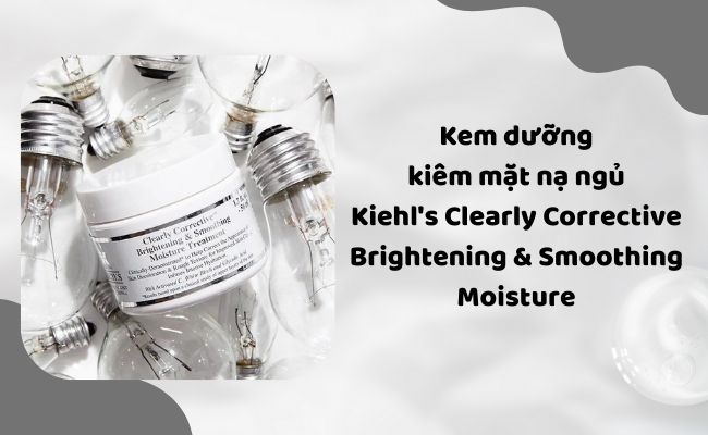 Kem dưỡng kiêm mặt nạ ngủ Kiehl's Clearly Corrective Brightening & Smoothing Moisture