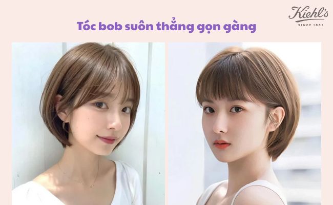 Top kiểu tóc cho mặt tròn gọn, xinh xắn