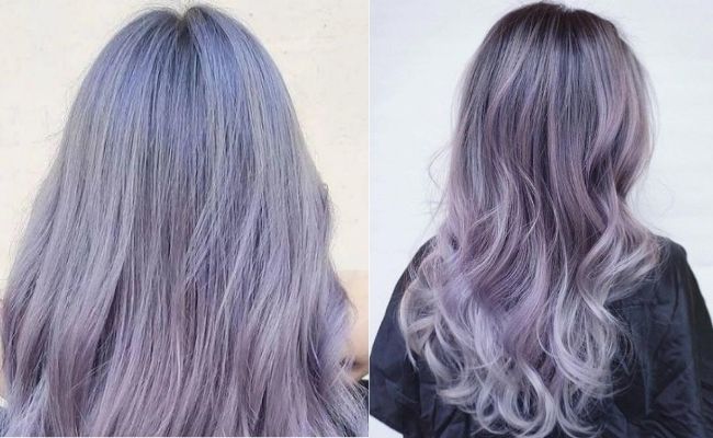 Tóc màu tím khói