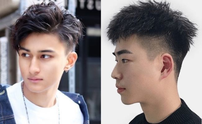 Tóc xoăn nam ngắn