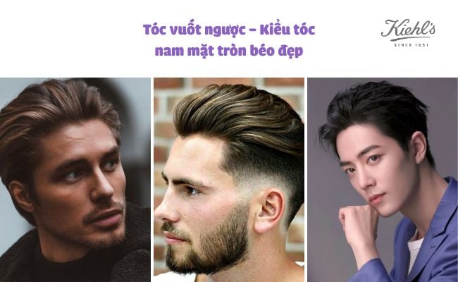 kiểu tóc nam mặt tròn béo