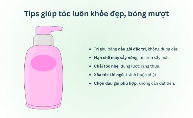 Một số tips cho mái tóc của bạn luôn khỏe đẹp và bóng mượt