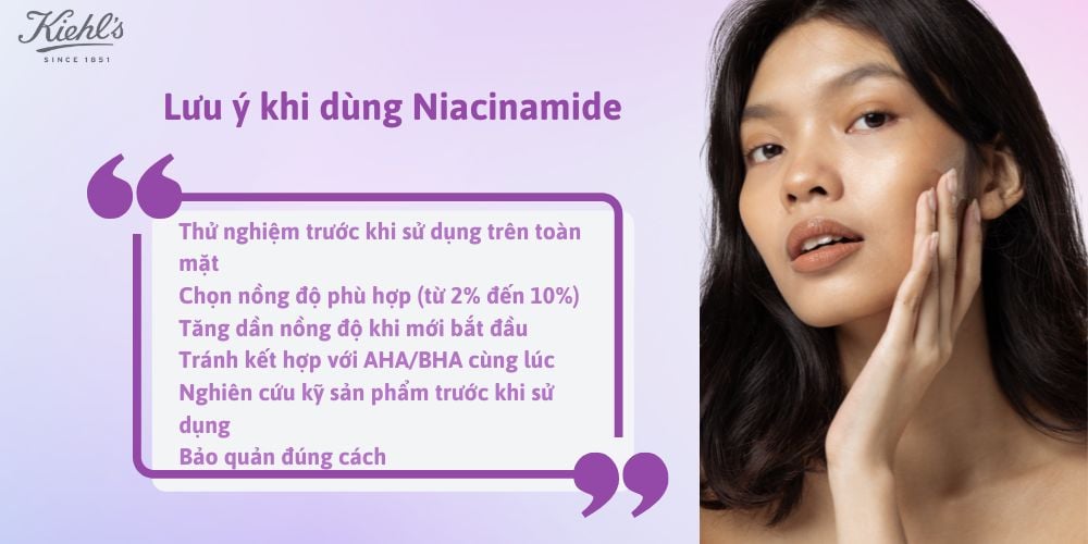 Lưu ý khi dùng Niacinamide
