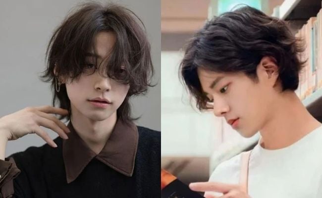 Tóc dài nam xoăn nhẹ thu hút