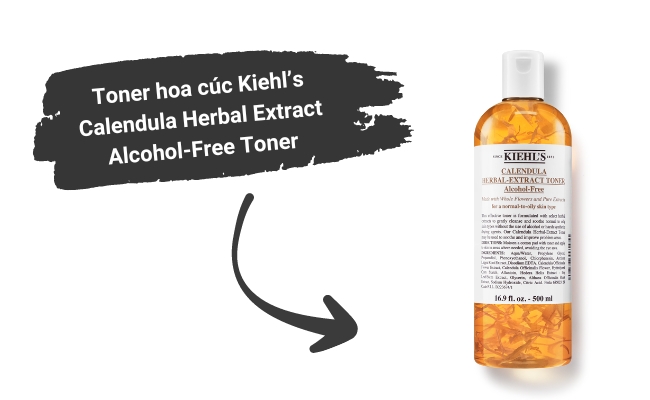 Toner Hoa Cúc Kiehl’s Calendula Herbal Extract Alcohol-Free Toner