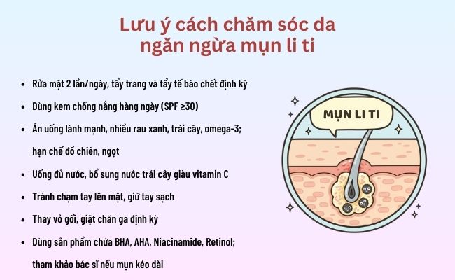 Lưu ý cách chăm sóc da ngăn ngừa mụn li ti hiệu quả