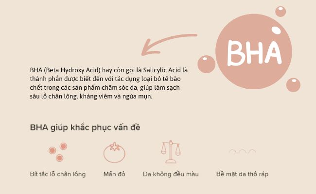 công dụng của BHA