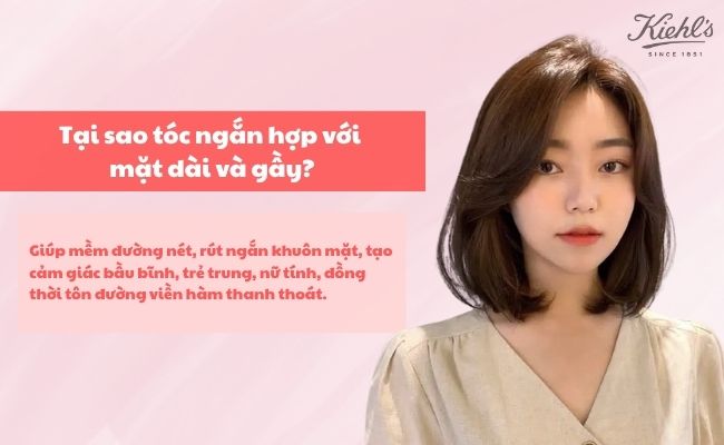 Tại sao tóc ngắn hợp với mặt dài và gầy