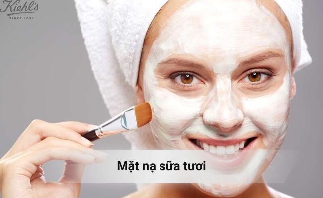 Dưỡng sáng da với mặt nạ sữa tươi