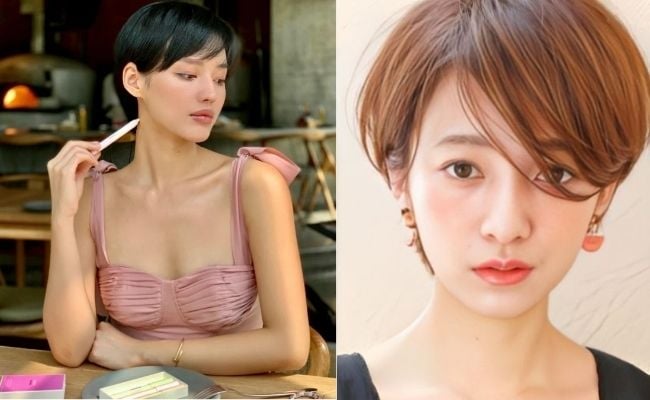 Tóc tomboy mái xéo