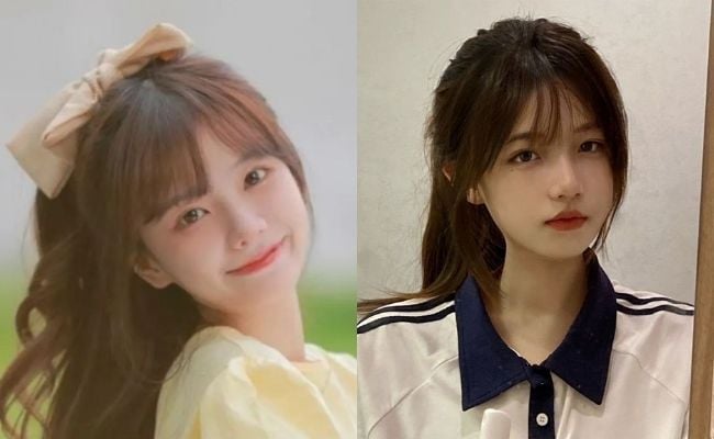 Tóc mái thưa buộc cao