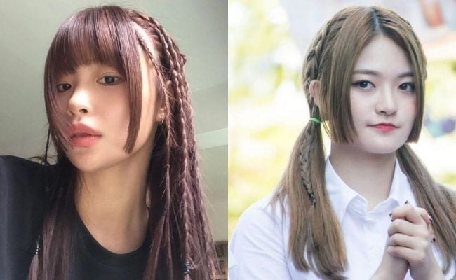 Tóc Hime kết hợp dreadlock hoặc tết highlight